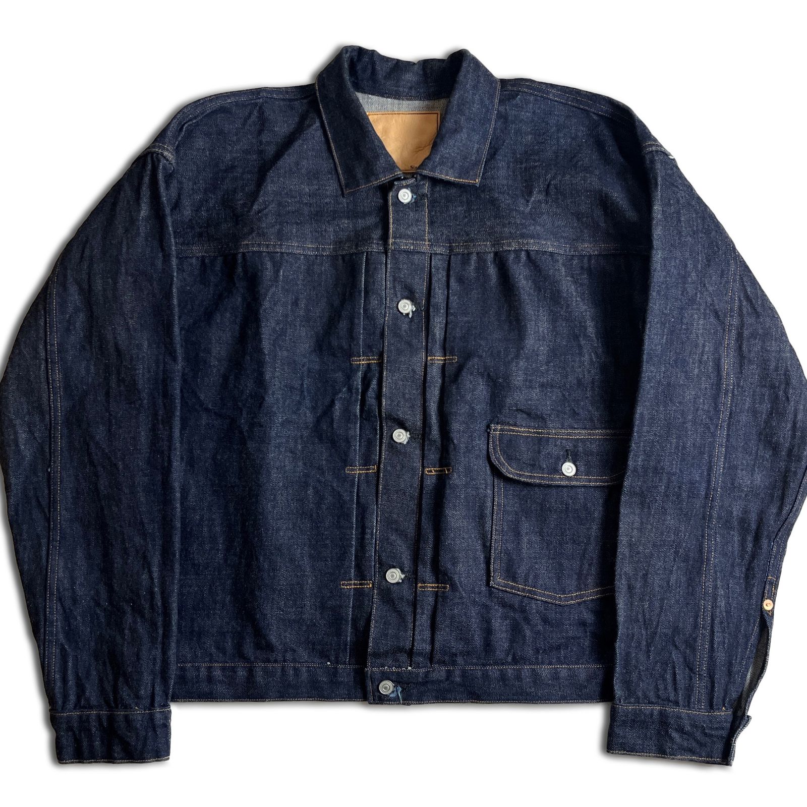n' clothing TCB JEANS 別注 Denim Pleated Blouse デニムジャケット