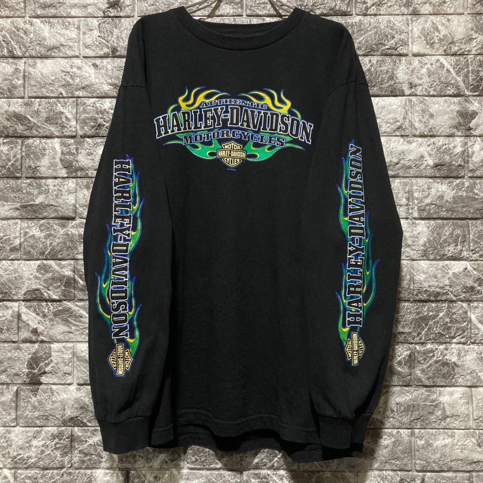 HARLEY DAVIDSON ロンT ハーレーダビッドソン BLACK 黒 L TEXAS HARLEY DAVIDSON ロンT ハーレーダビッドソン BLACK 黒 L TEXAS