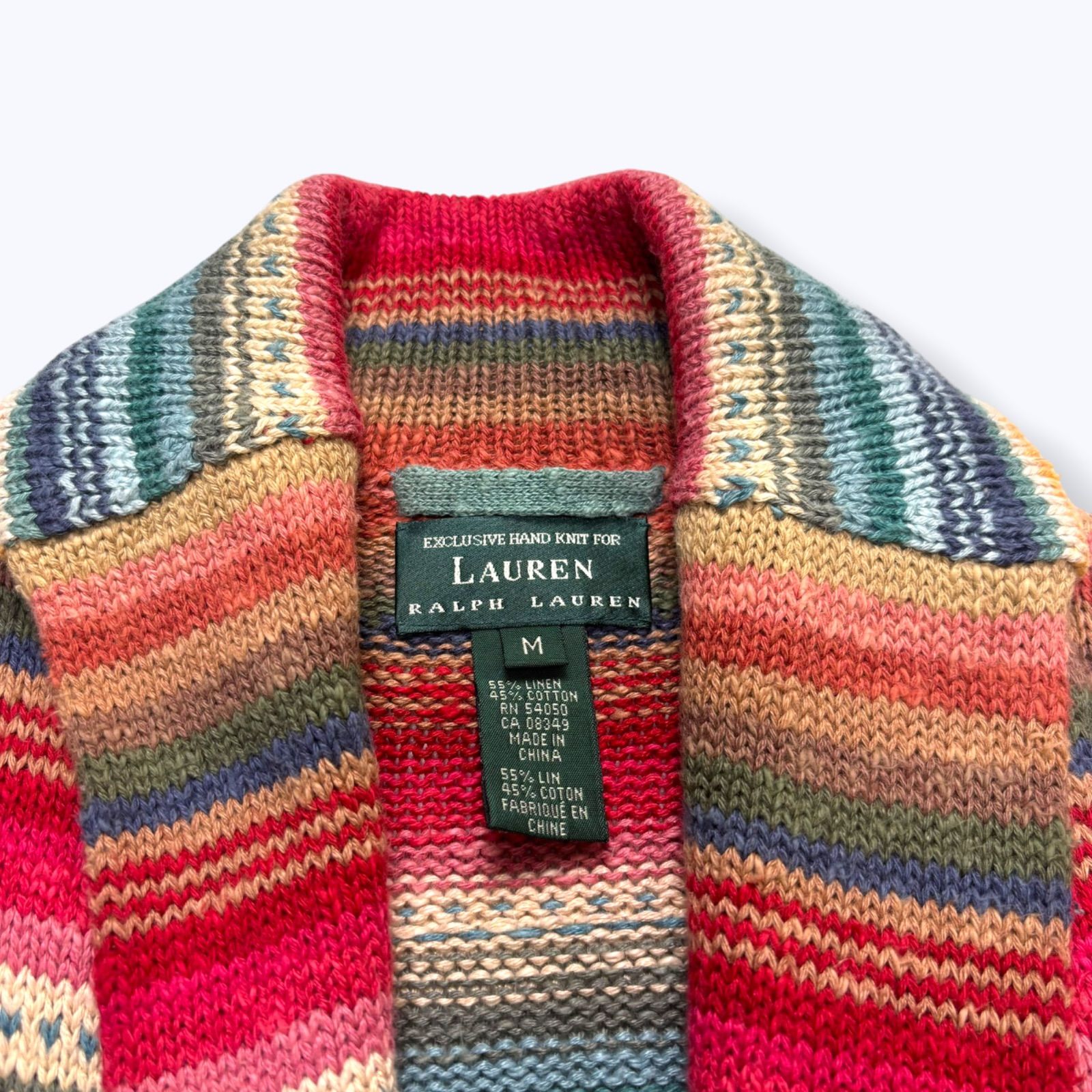 80s-90s LAUREN RALPH LAUREN Hand Made Knit Gown 【M】 80年代 90 