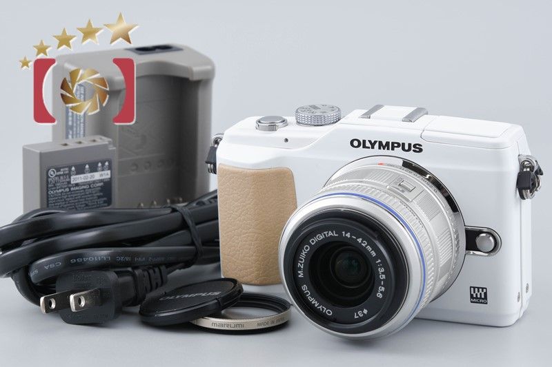 中古】OLYMPUS オリンパス PEN Lite E-PL2 14-42 レンズキット 