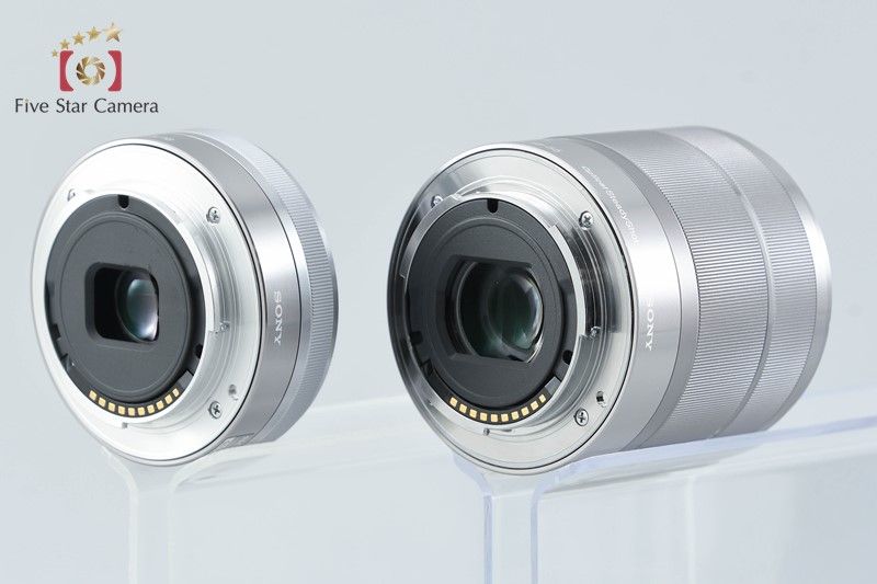 中古】SONY ソニー α NEX-5 ダブルレンズキット シルバー 元箱付き 