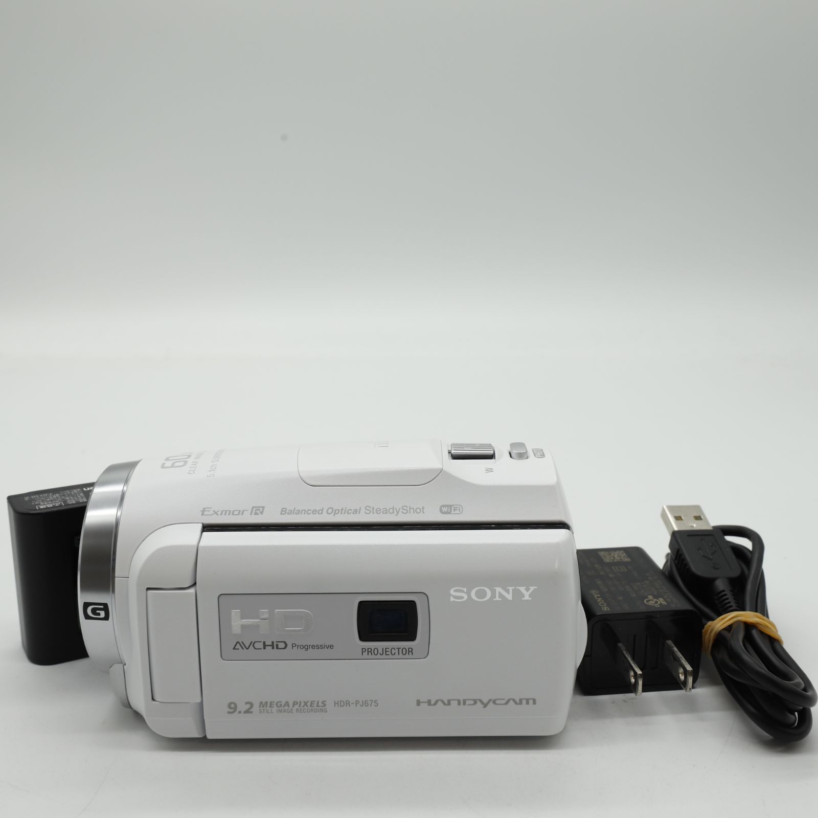 □良品□ SONY SONY ビデオカメラ HDR-PJ675 32GB 光学30倍 ホワイト 