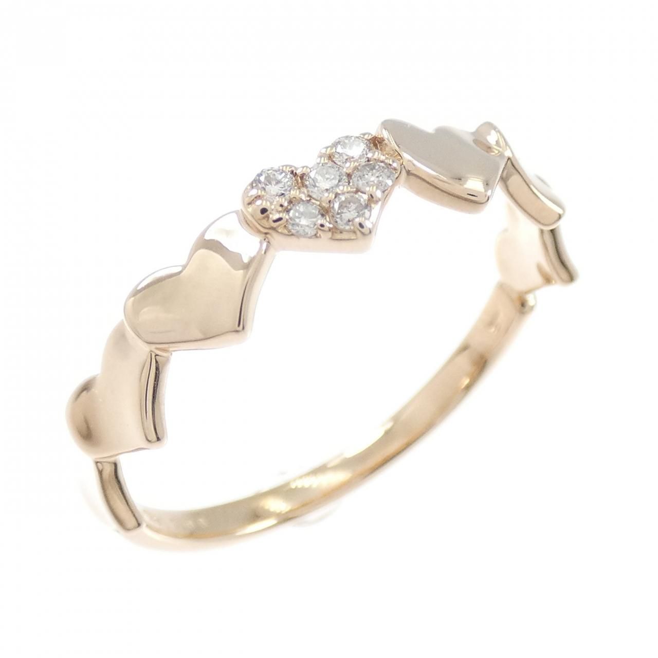 サマンサティアラ ハート ダイヤモンド リング 0.06CT - メルカリ