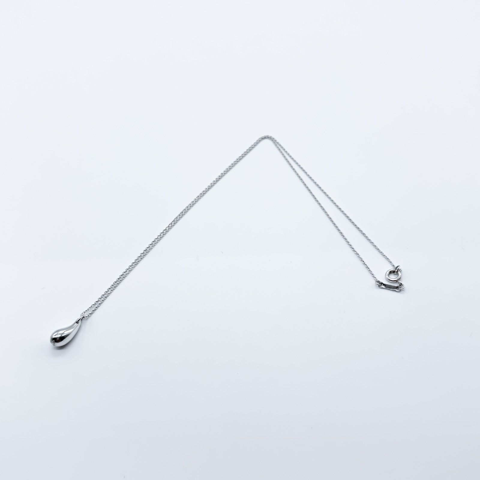 A473 TIFFANY&Co. ティファニー ティアドロップ ネックレス シルバー
