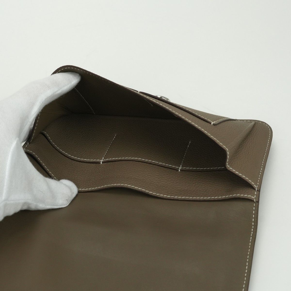 エルメス HERMES ドゴンGM ドゴン GM ドゴンデュオ 財布 長財布 ロングウォレット トリヨンクレマンス エトゥープ Etoupe グレー gray シルバー金具 Dogon 《 新品 》HERMES エルメス ドゴン デュオ GM トゴ エトゥープ