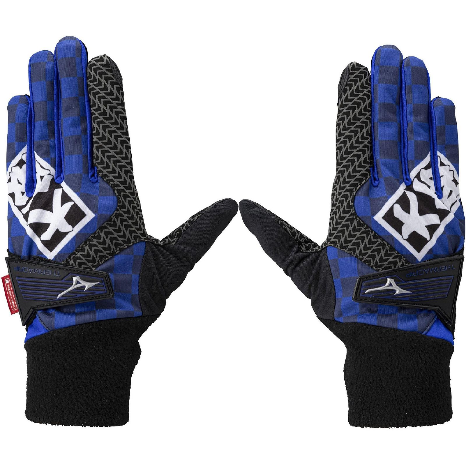 新品 MIZUNO(ミズノ) ゴルフ グローブ サーマグリップ HAPPI COLLECTION メンズ 両手用 ブルー×ブラック L(25-26cm) 5MGMB552