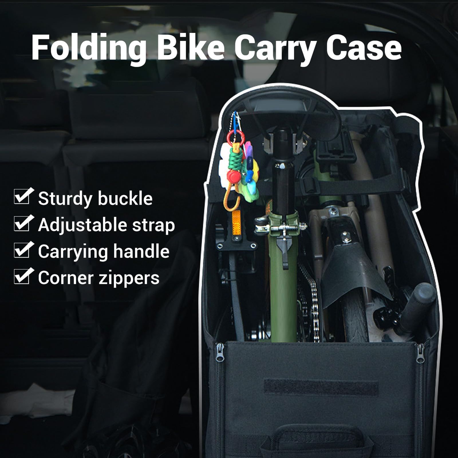 新品 ブロンプトン用折りたたみ自転車キーパーボックス、折りたたみ 