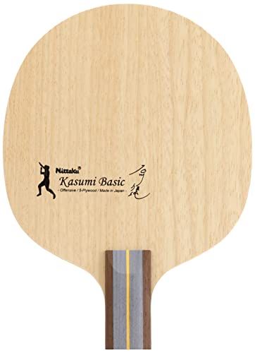  ニッタク Nittaku 卓球 ラケット カスミベーシック シェークハンド 攻撃用 5枚合板 ストレート NE-6838 屋外用卓球台 ラケット 卓球