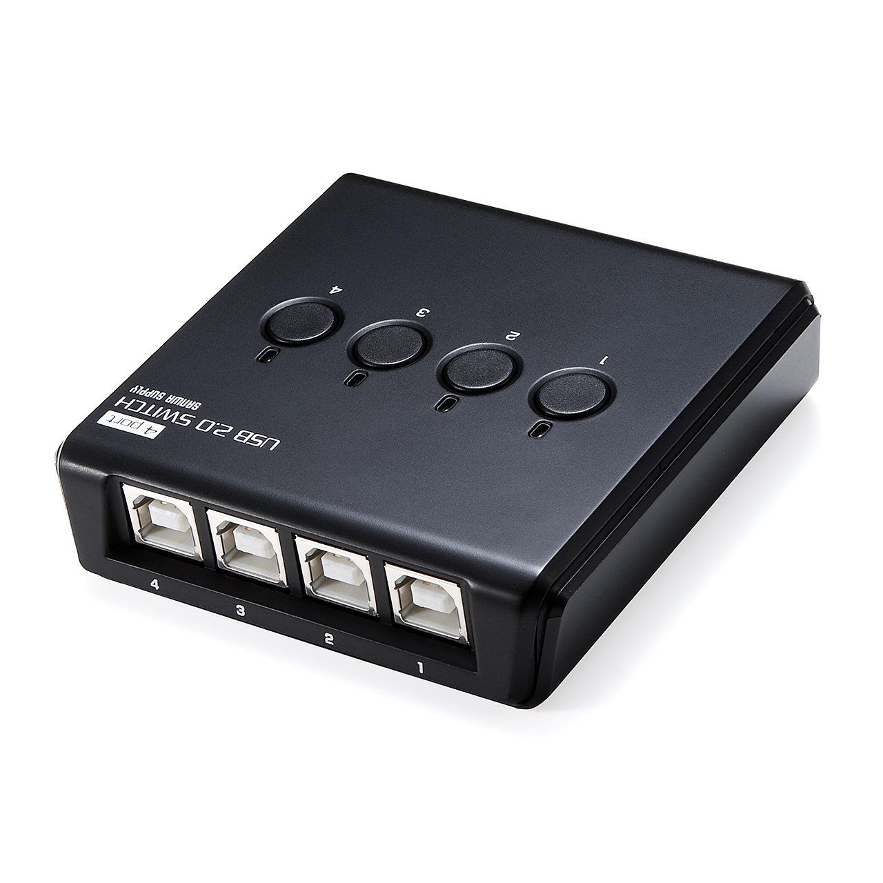 新品 サンワダイレクト USB切替器 手動 【PC4：USB1】USBハブ機能付 プリンタ 外付けHDD キーボード マウス 対応 400-SW021