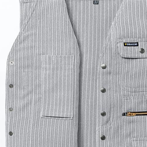 新品 [寅壱] 寅一/ベスト&カーゴパンツ(4309s611219) 上下セット 作業着 作業服 作業ズボン ニッカポッカ 鳶服 L×L 77：スミグレー