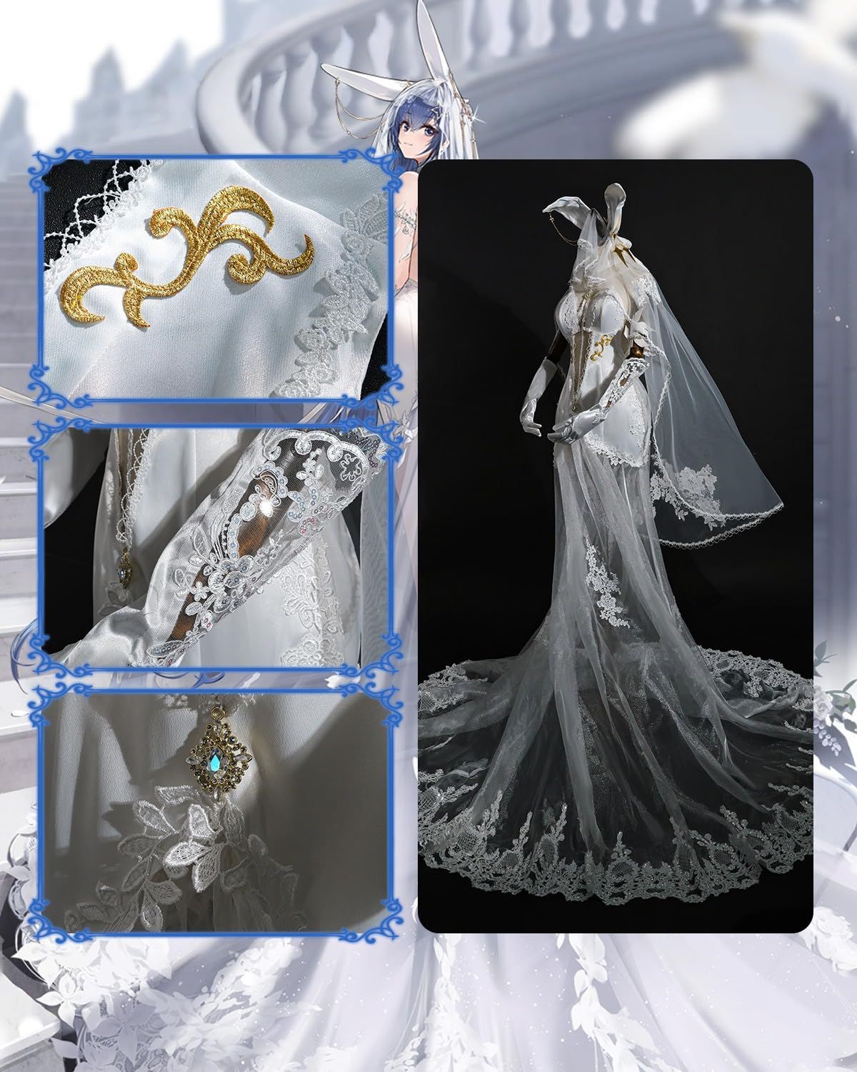 新品 [神併良品] ニュージャージー コスプレ ウィッグ付き スノー