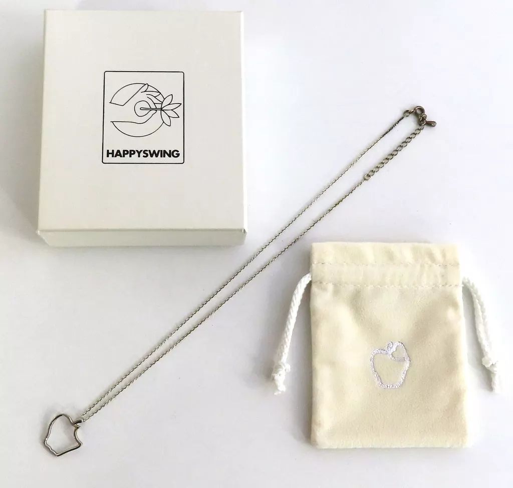 GLAY HAPPY SWING限定APPLE HEARTネックレス 中古】銀製品・指輪・アクセサリー GLAY リンゴ型ネックレス