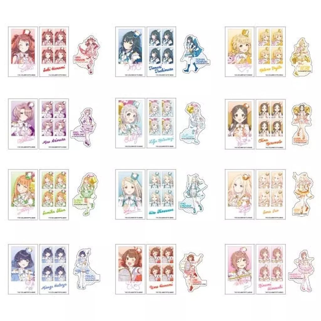 [Brand New] Stickers [Box] Memory Cut Stickers, iDPhoto, Pack of 3, Academy Idolmaster