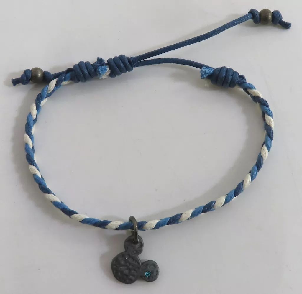 [Used] Accessory (non-metallic) Mickey Mouse (blue) bracelet with accessories “Disney”