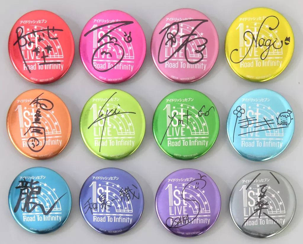 TOW 2012 サイン缶バッチ 中古】バッジ・ピンズ 全12種セット 複製サイン入りライブロゴ缶バッジ