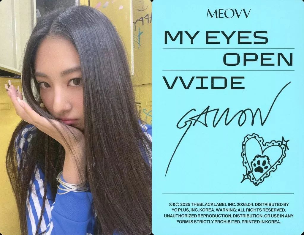 中古】コレクションカード(女性) MEOVV/ガウォン(GAWON)/裏面水色