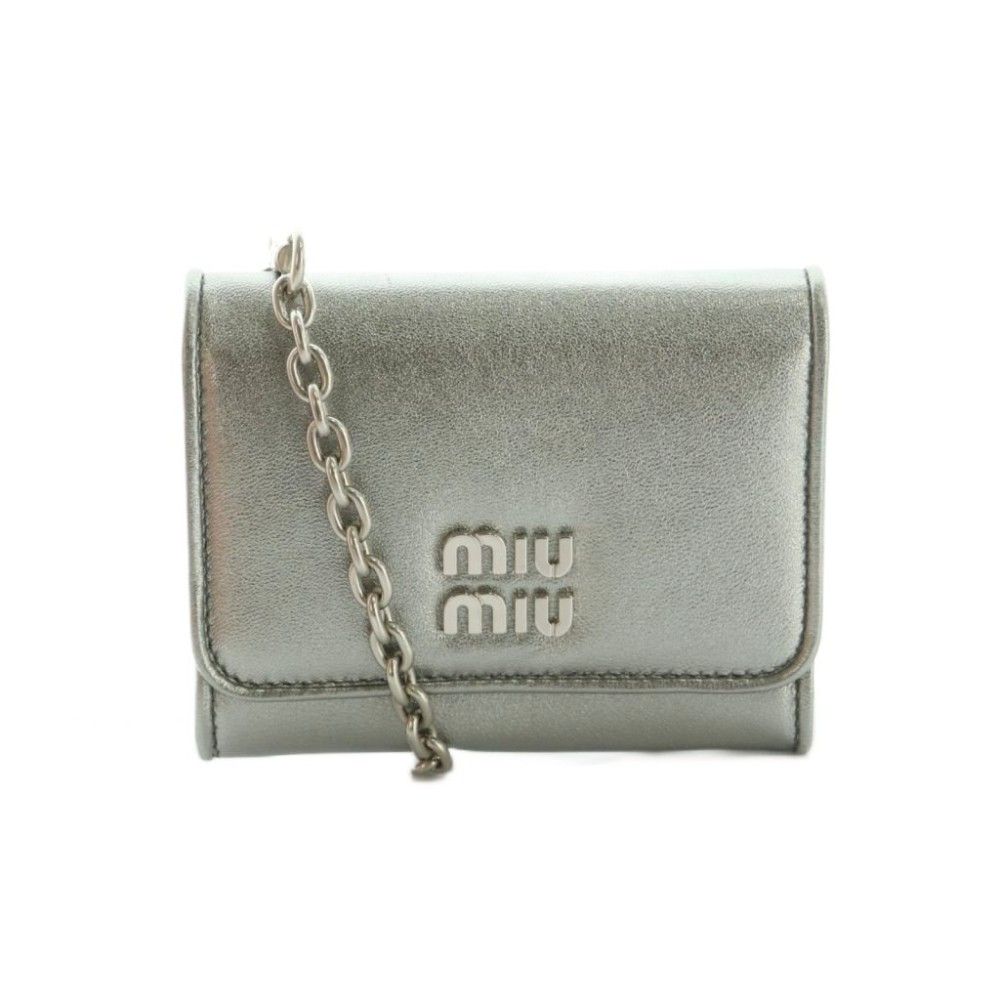 ミュウミュウ miumiu チェーンウォレット コインケース 小銭入れ ミュウミュウ miumiu チェーンウォレット コインケース 小銭入れ