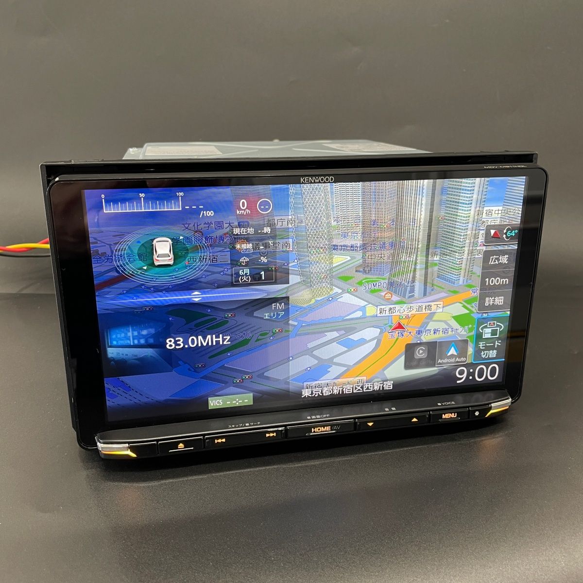 MDV-M911HDL ケンウッド 彩速ナビ 9インチ HD フルセグ Bluetooth DVD 