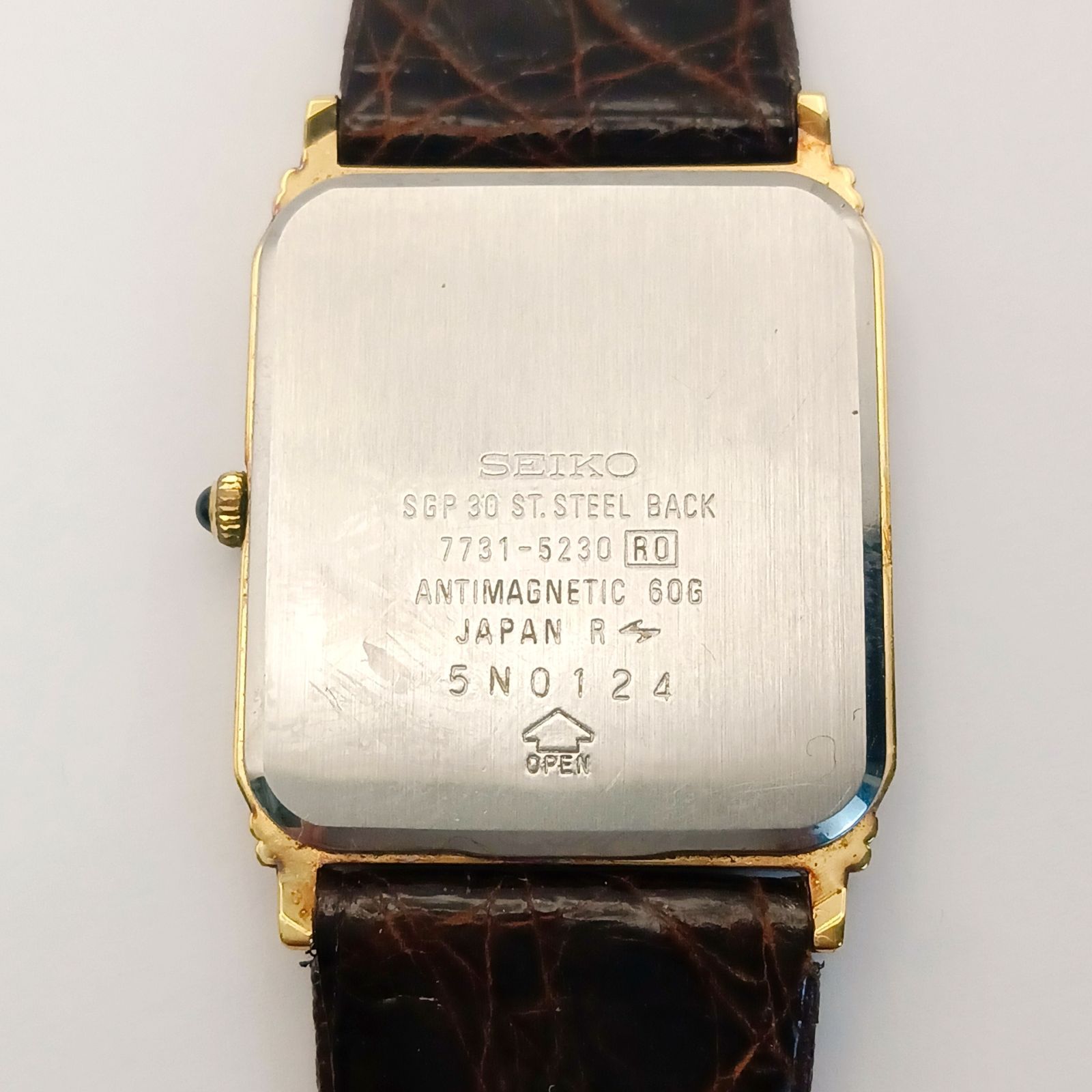 稼働 良品】0331-1 SEIKO DOLCE セイコー ドルチェ 7731-5230 メンズ 