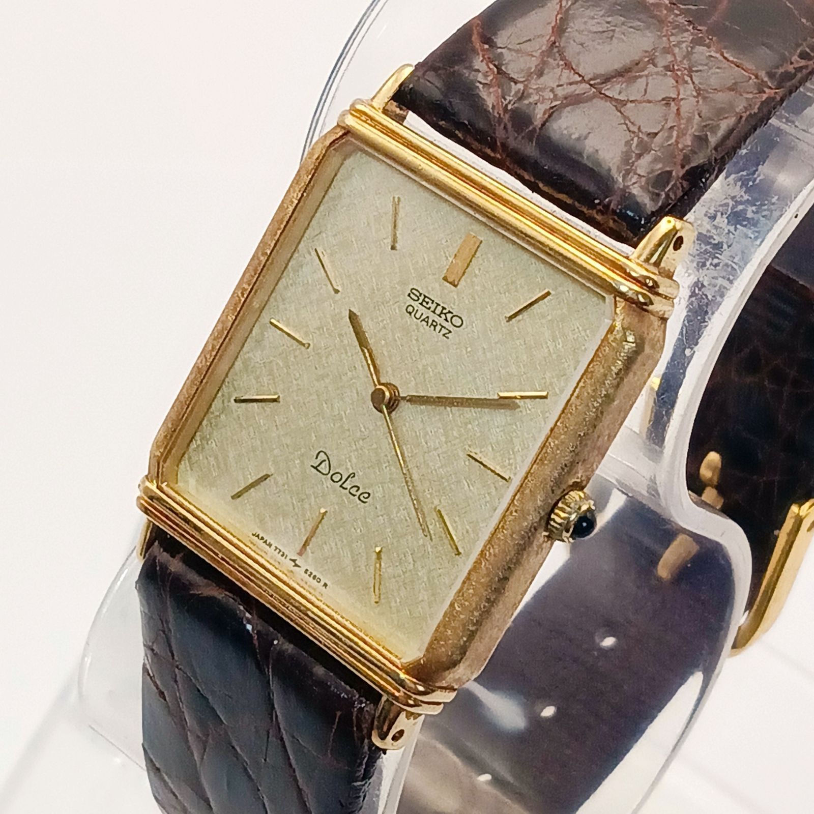 稼働 良品】0331-1 SEIKO DOLCE セイコー ドルチェ 7731-5230 メンズ 