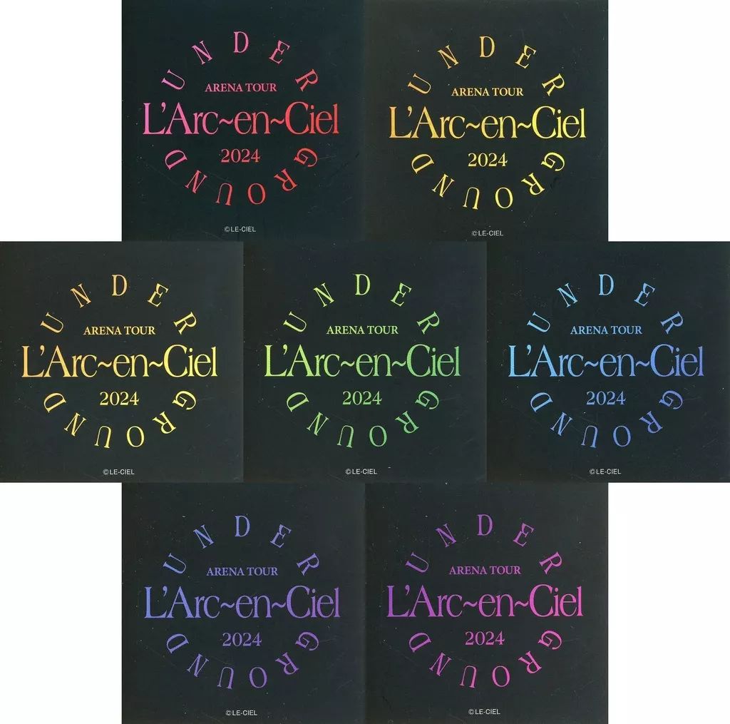 中古】シール・ステッカー 全7種セット L'Arc～en～Ciel