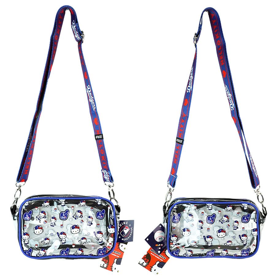 【新品・未使用】ロサンゼルス・ドジャース　ハローキティ　クリアポーチ ロサンゼルス ドジャース公式グッズGENUINE MERCHANDISE ハローキティ