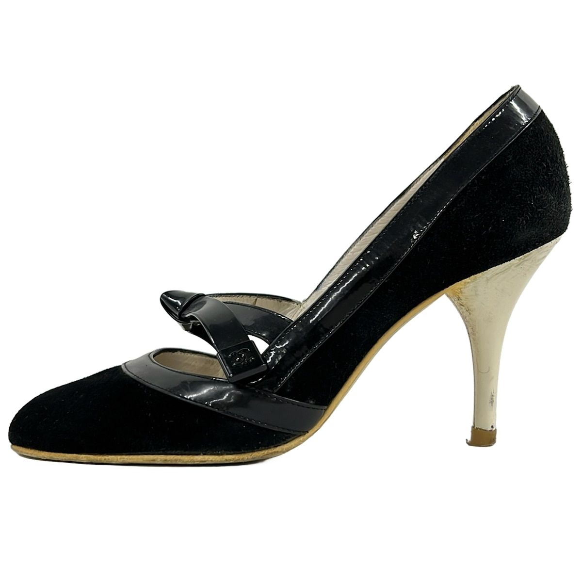 CHANEL(シャネル) パンプス 35 1/2 C レディース - 黒 ココ CHANEL(シャネル) パンプス 35 1/2 C レディース - 黒 ココ