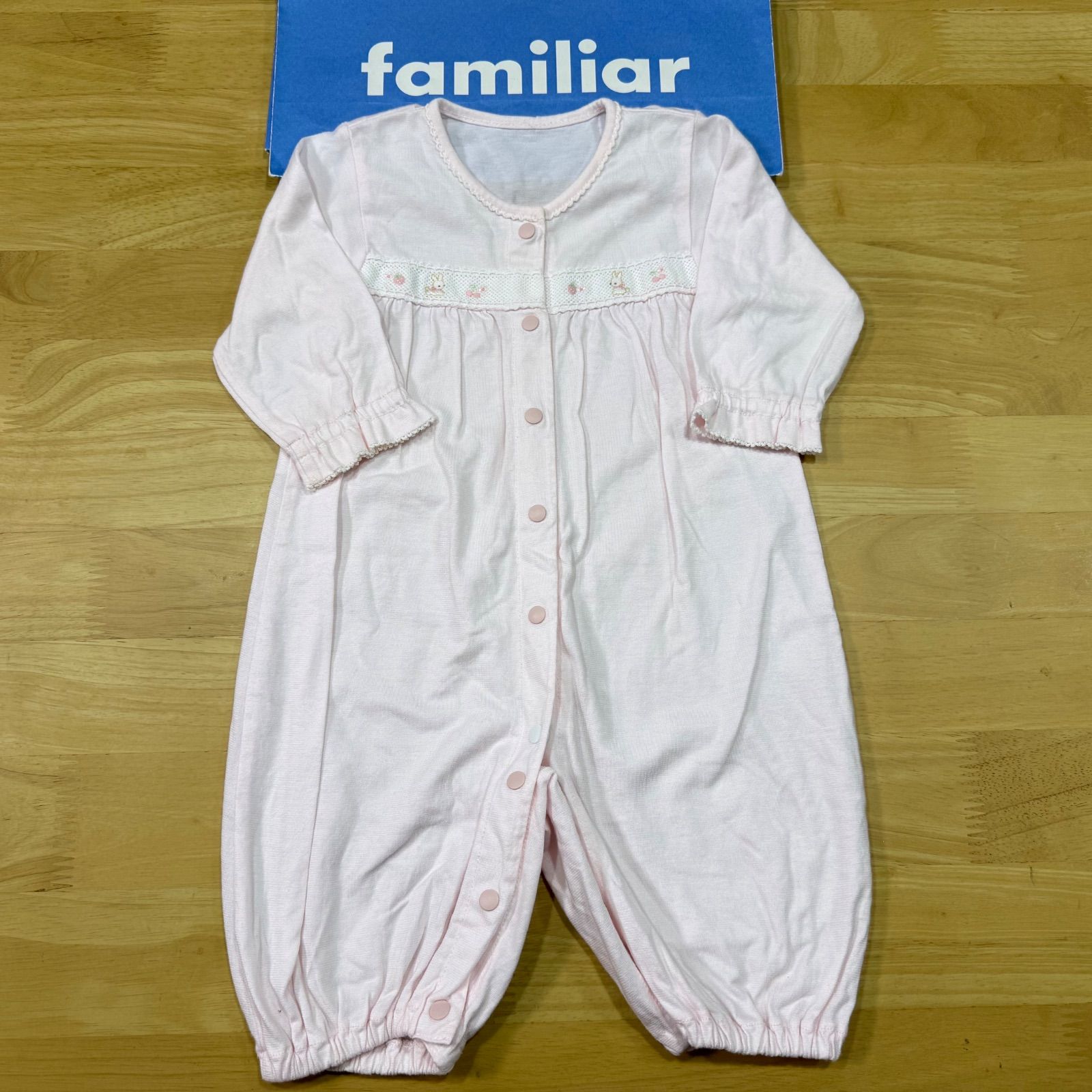 ファミリアロンパース◎美品◎サイズ50-60 - メルカリ