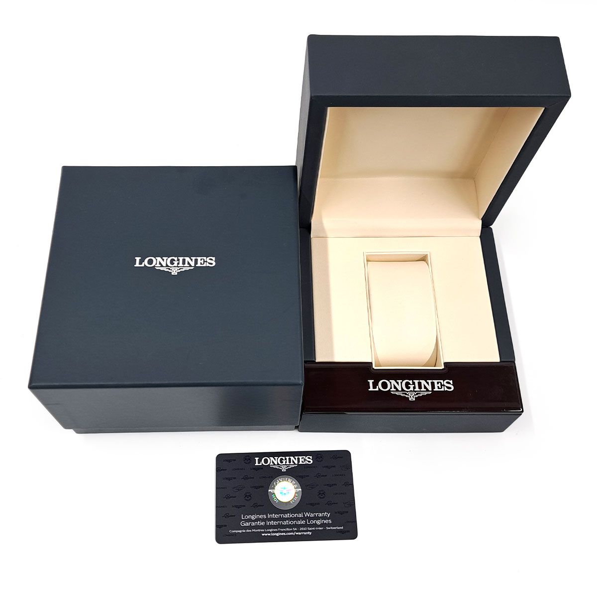  ロンジン コンクエスト L3.830.4 自動巻き ステンレススティール メンズ LONGINES 時計 ブラック系 自動巻き時計 腕時計(アナログ)