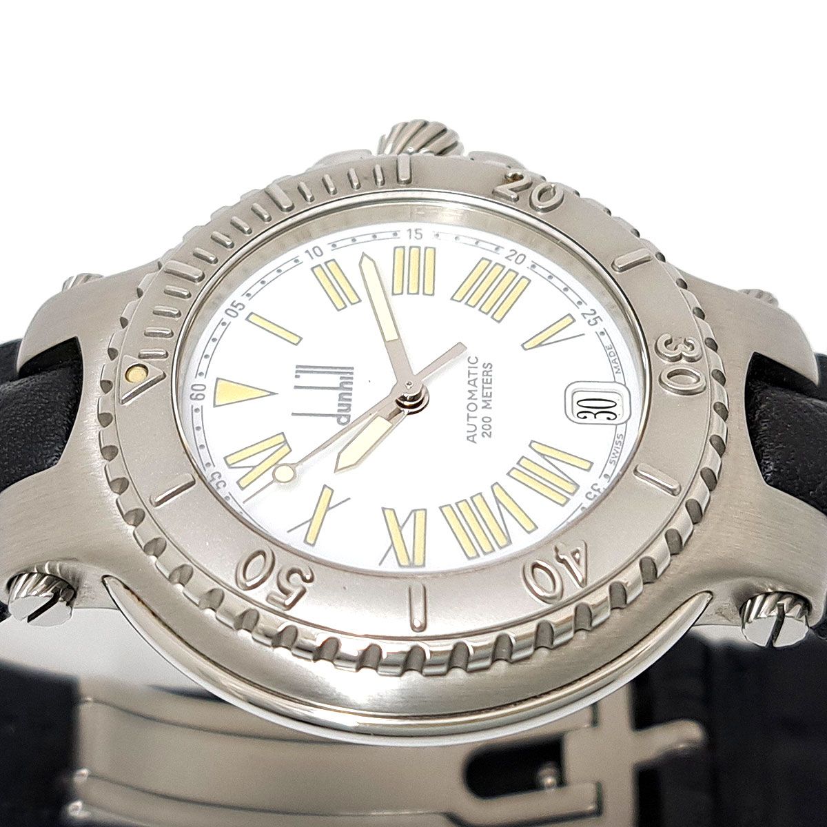 ダンヒル ロンディニウム ダイバー 200ｍ 自動巻き ステンレススティール メンズ Dunhill 時計 ロンT 自動巻き時計 腕時計(アナログ)
