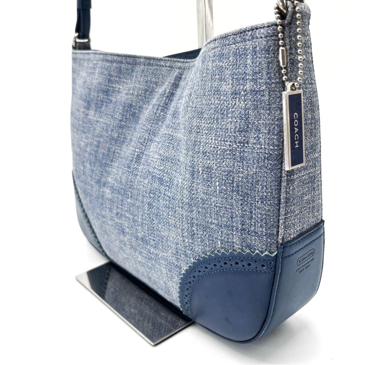 良品】coach y2k handbag tote denim canvas denim color unisex 