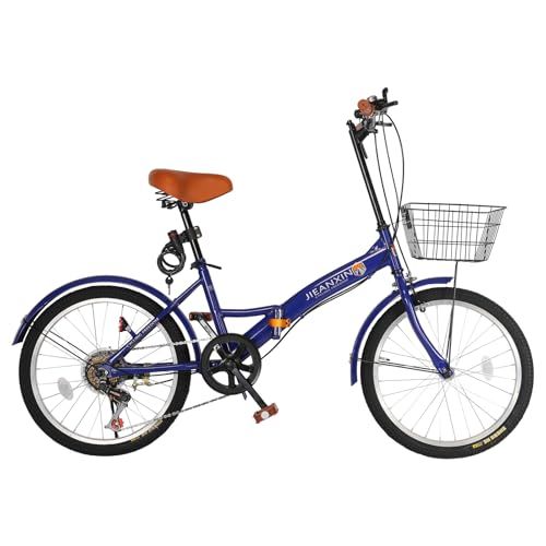 自転車 折りたたみ自転車 20インチ 7段変速 高炭素鋼フレーム 防滑 