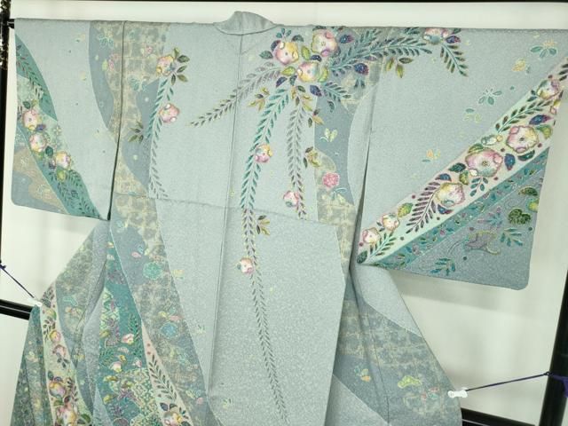 平和屋着物●訪問着　辻が花　暈し染め　金彩　正絹　逸品　DABD1628ps 平和屋着物○訪問着 辻が花 暈し染め 金彩 正絹 逸品 DABD1628ps