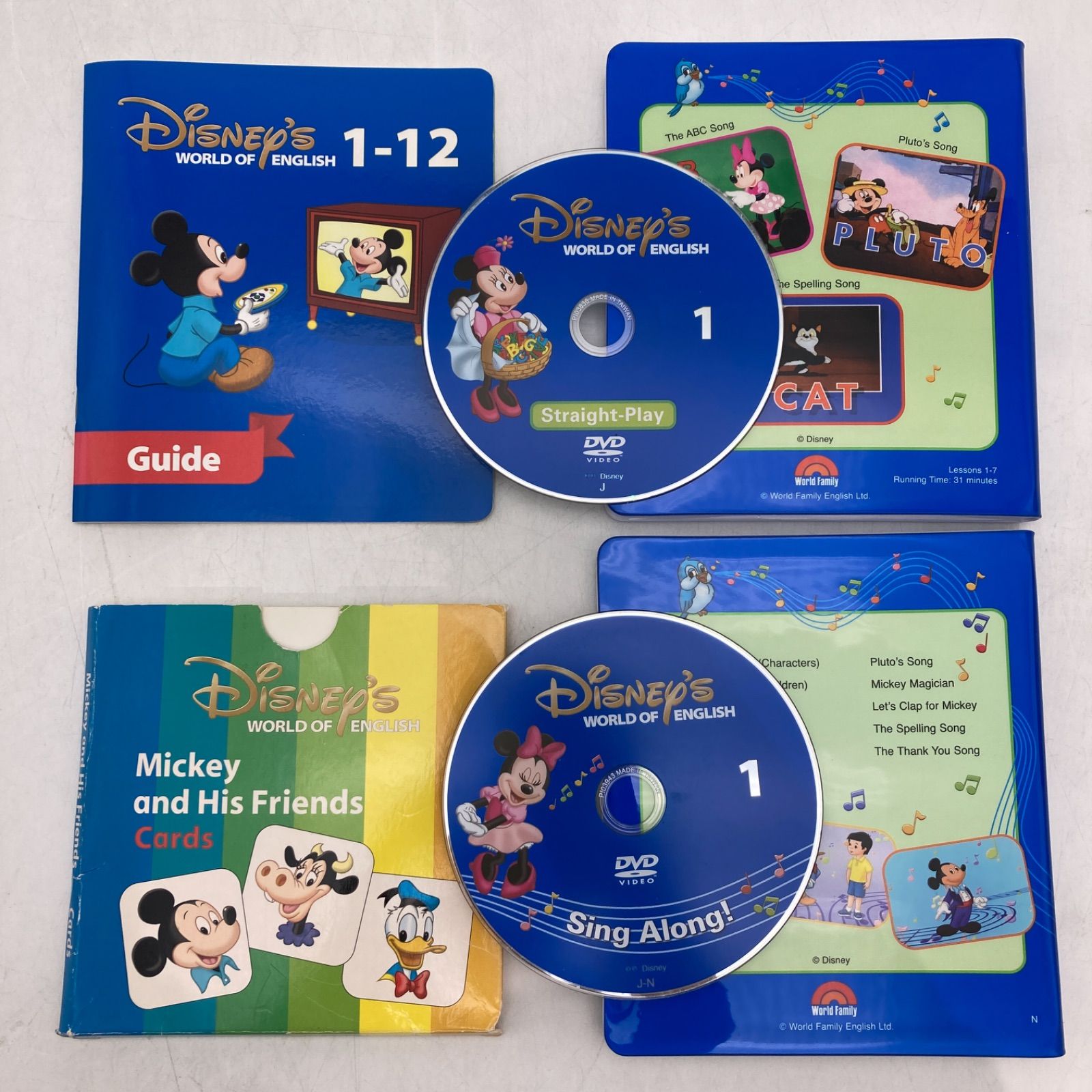 DWE ディズニー英語システム ストレープレイDVD 全12巻 未開封多数
