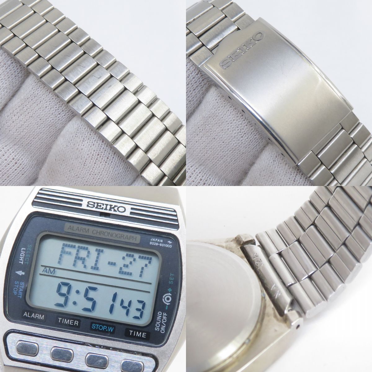 SEIKO セイコー アラーム クロノグラフ デジタル D229-5010 クォーツ 