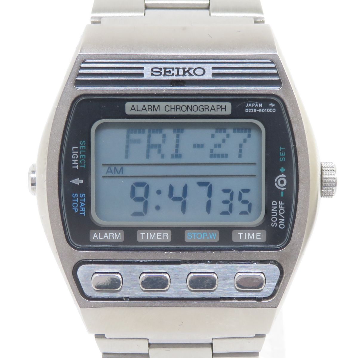 動作OK SEIKO デジボーグ G757-4010 1980年12月製 セイコー アラーム