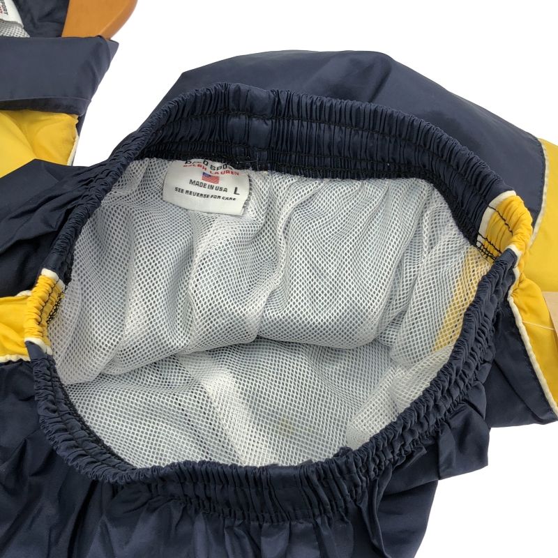 中古】POLO SPORT ジャージセットアップ ネイビー×イエロー size L