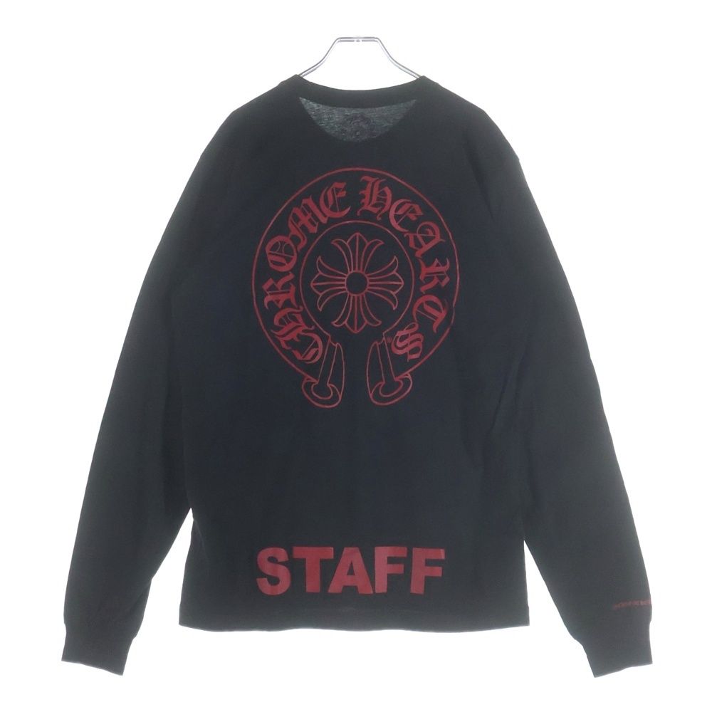 CHROME HEARTS (クロムハーツ) CH L/S T-SHIRT STAFF ホース CHROME HEARTS (クロムハーツ) CH L/S T-SHIRT STAFF ホース