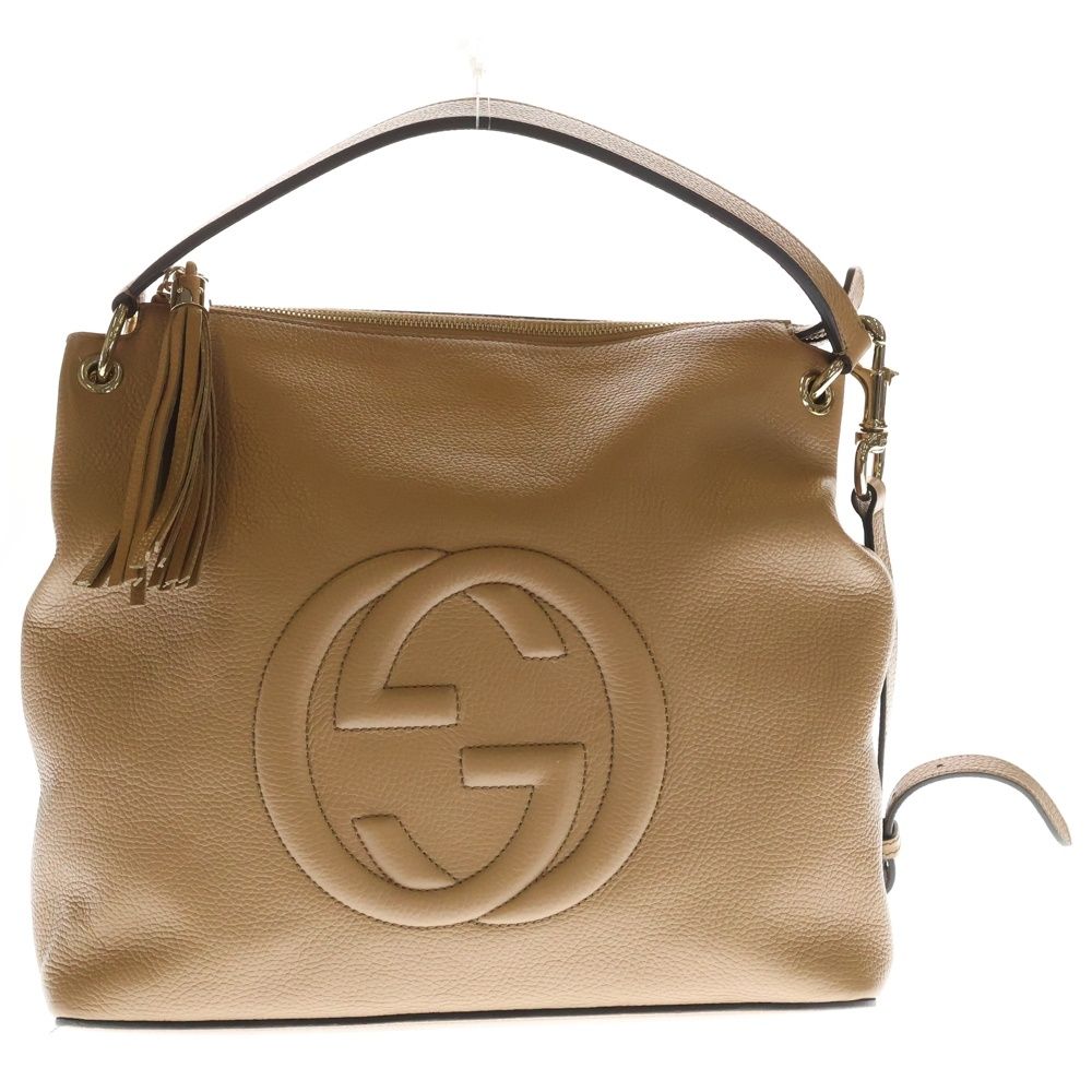 GUCCI (グッチ) インターロッキングG ソーホー 2WAY ハンドバッグ 
