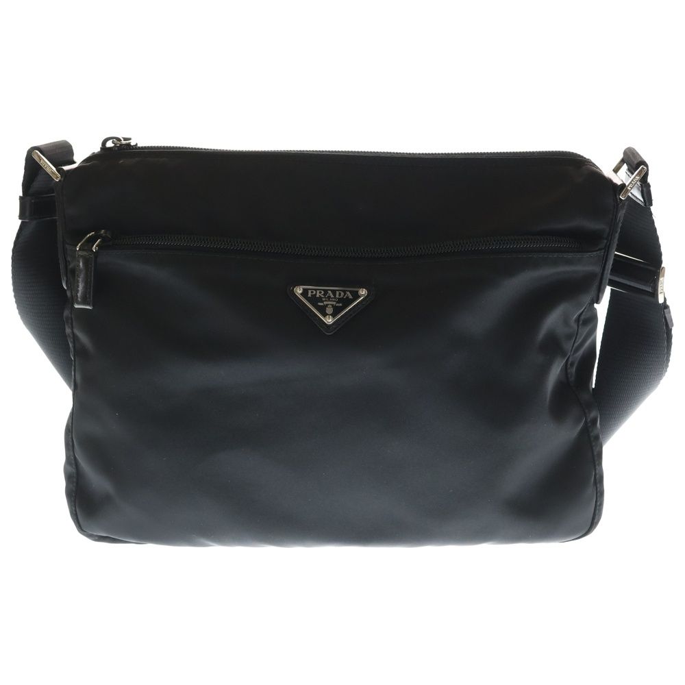 PRADA (プラダ) トライアングルロゴ ショルダーバッグ ブラック 