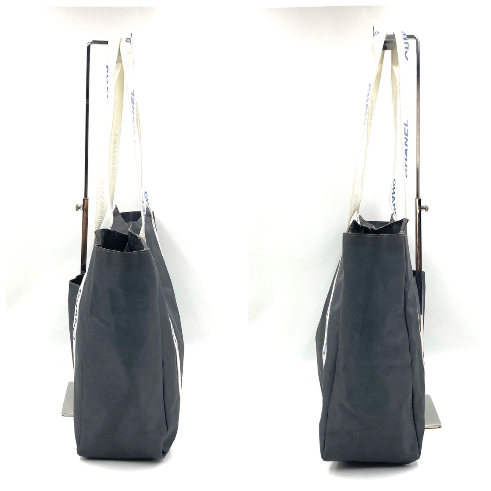 □希少□CHANEL シャネル スポーツライン トートバッグ ナイロン ロゴ 