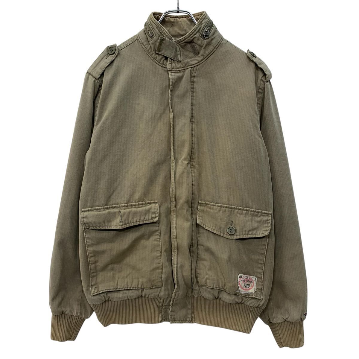 Hilfiger DENIM コットンジャケット L ベージュ ヒルフィガーデニム 