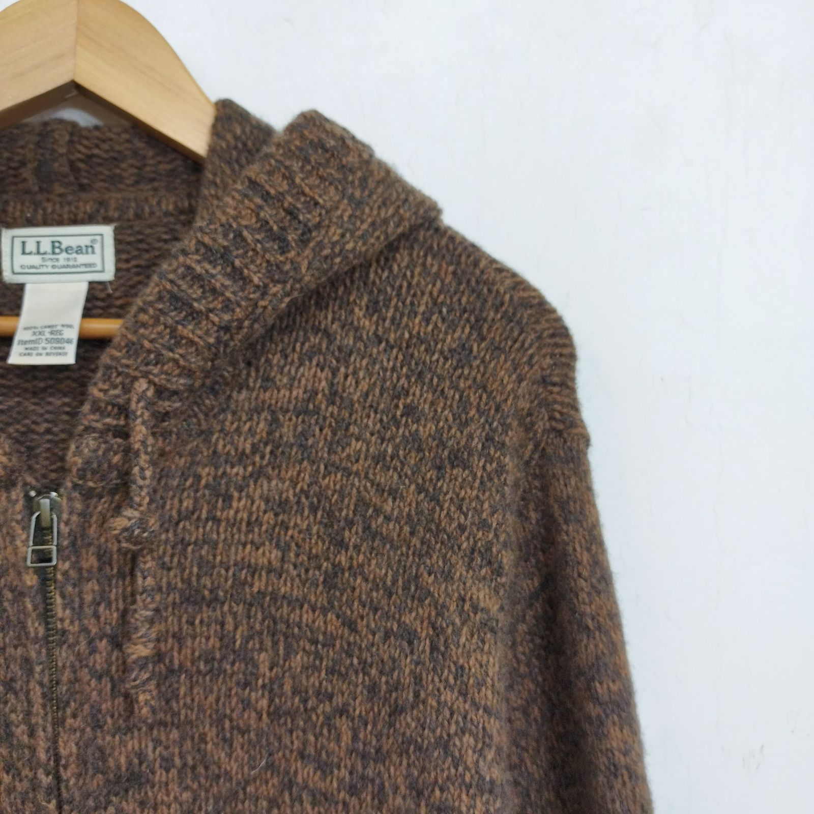 L.L.Bean エルエルビーン ジップアップ ニット パーカー ボリューム 