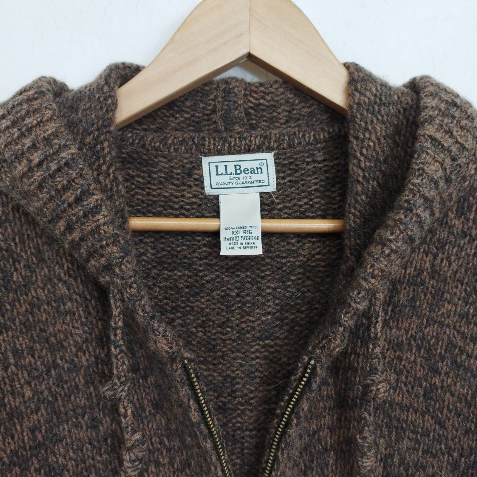 L.L.Bean エルエルビーン ジップアップ ニット パーカー ボリューム 