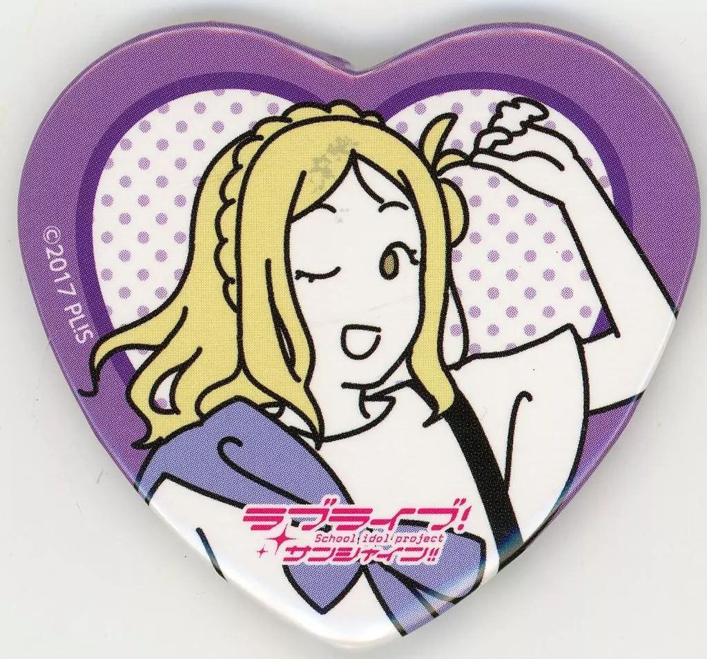 中古】バッジ・ピンズ 小原鞠莉 Ver.お散歩は季節をまとって。 ハート