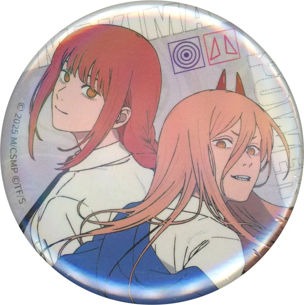 中古】バッジ・ビンズ マキマ＆パワー(ホログラム) 「劇場版