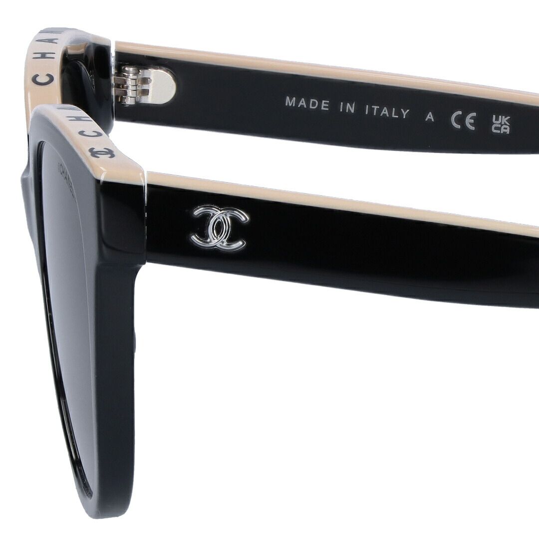 シャネル CHANEL サングラス UVカット バタフライシェイプ ツートン 