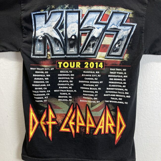 中古】 ALSTYLE KISS バンT Tシャツ 半袖 カットソー トップス クルー