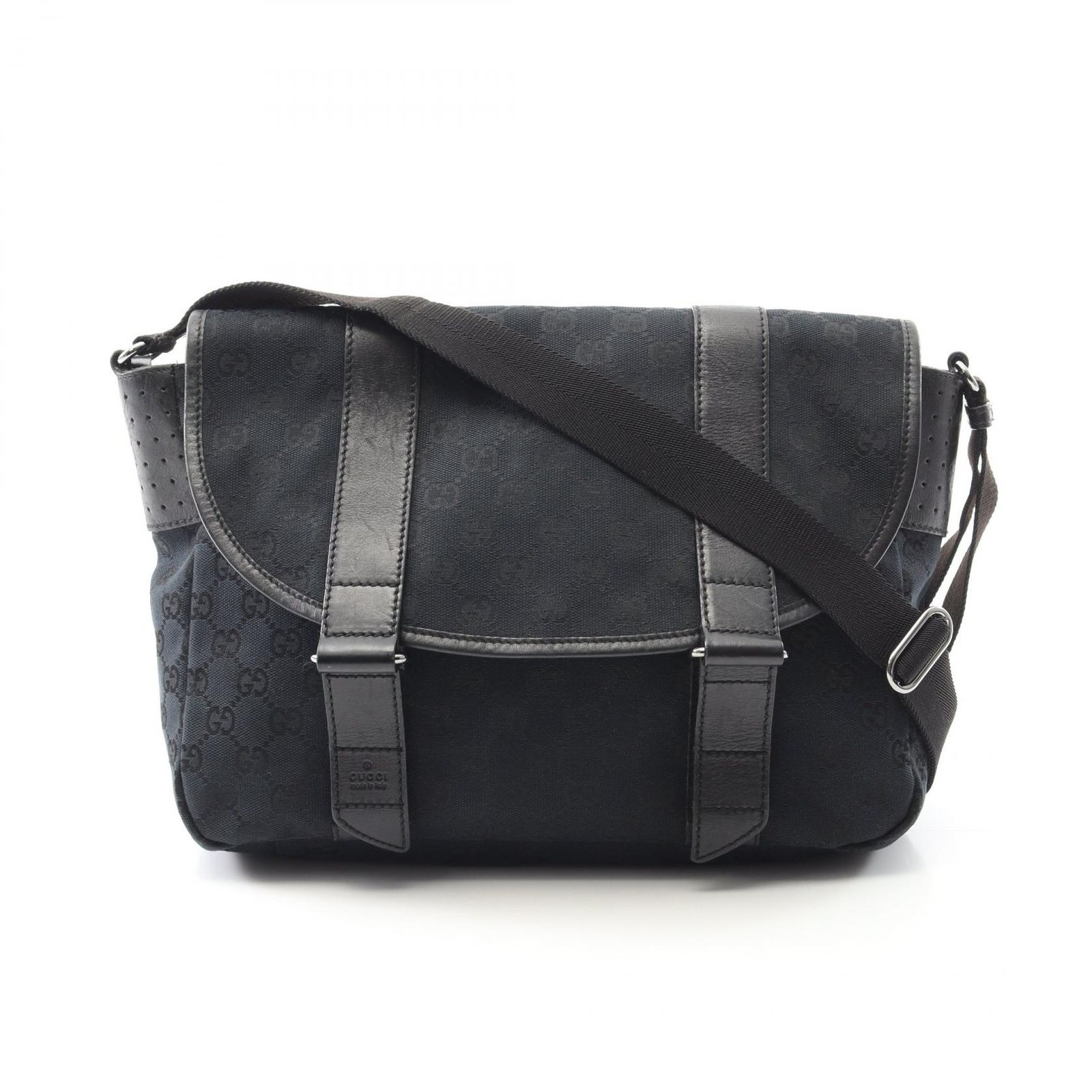 グッチ GUCCI ショルダーバッグ GGキャンバス ブラック キャンバス 