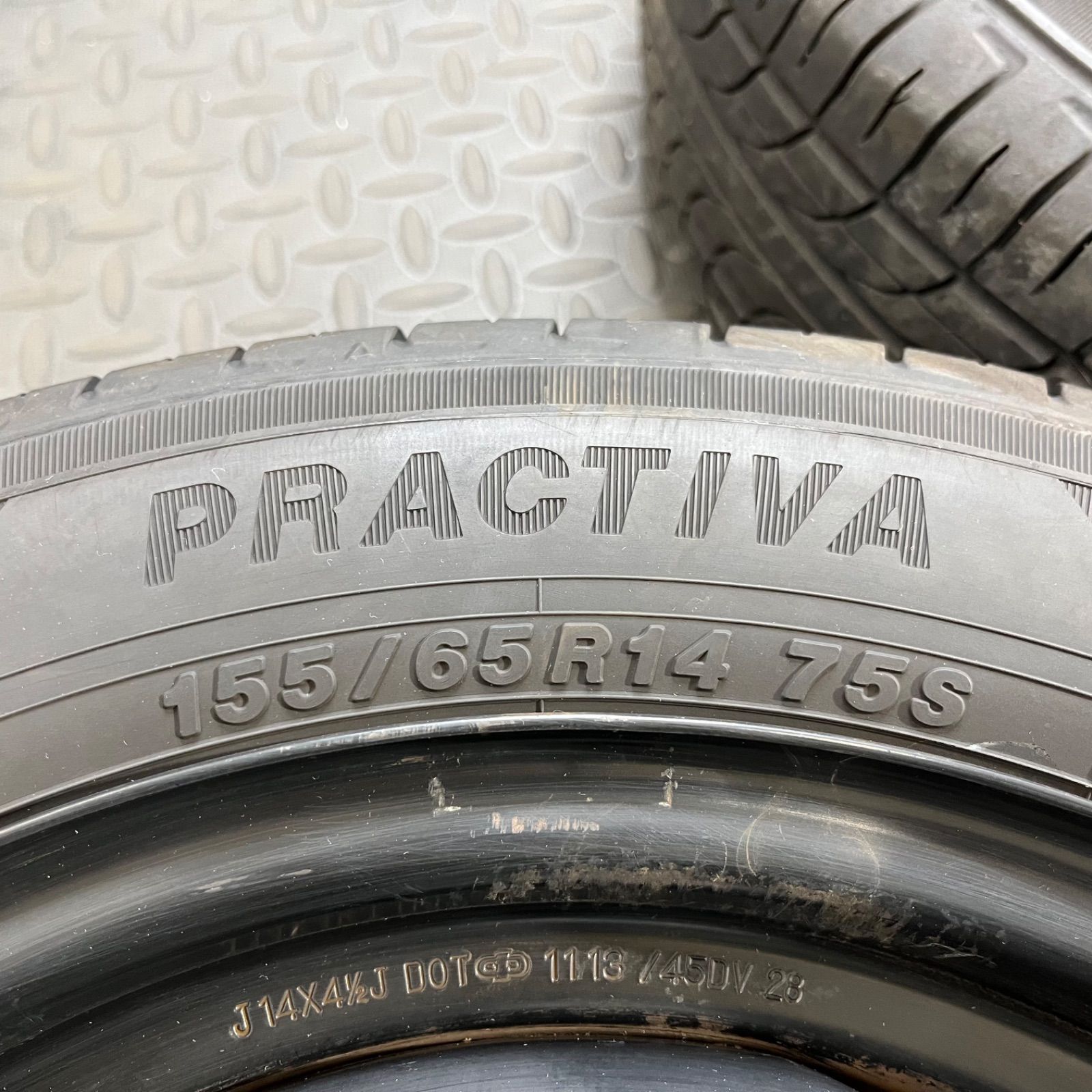 24年製 155/65R14 イエローハットPB プラクティバ(ヨコハマ製 